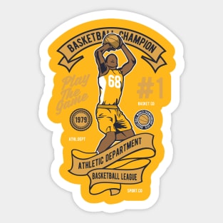 Basketball Champion Athletic Depatement Sticker